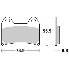 Sbs Brakepads Sintered Aprilia / Benelli / BMW / Cagiva / Ducati / Husqvarna / KTM / Moto Guzzi / Moto Morini / MV Agusta / Suzuki / Victory / Yamaha 600-1634cc 94-23