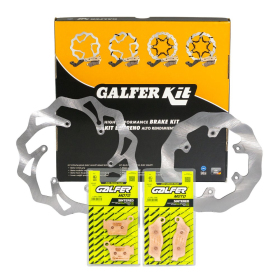 GALFER Brake discs and pads set Gas Gas / KTM / Husqvarna 125-530 04-24