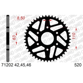 AFAM Steel Standard Rear Sprocket 520 42-45 teeth KTM / HUSQVARNA 125-401cc 13-25