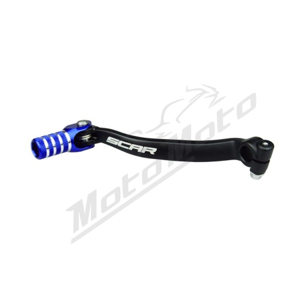 SCAR Shift Lever Matte Black/Blue Endpiece Kawasaki KX 250 09-21