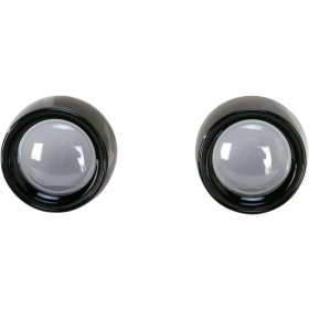 KURYAKYN Bezels with Lens for Bullet Turn Signals Harley Davidson FLDE / FLHC / XL / XG / FXLR 500/1868 19-22 