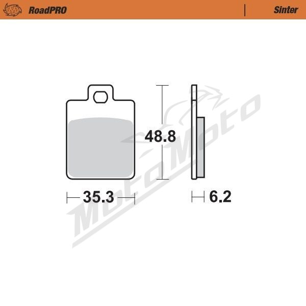 MOTO-MASTER Sinter Front/Rear Brake Pads Gilera / Peugeot / Piaggio / SYM / Vespa 50-500 95-20
