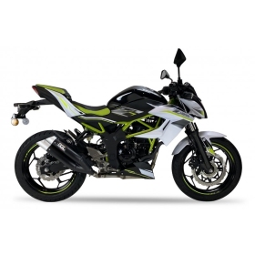 IXIL Dual Hyperlow L3XB Silencer Stainless Steel Black / Aluminium - Kawasaki Z125/Ninja 125 2015-2024 XK7337XB