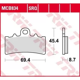 BRAKE PADS TRW MCB834SV ROUTE