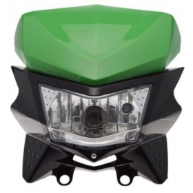 Universal black/green headlight 300mm
