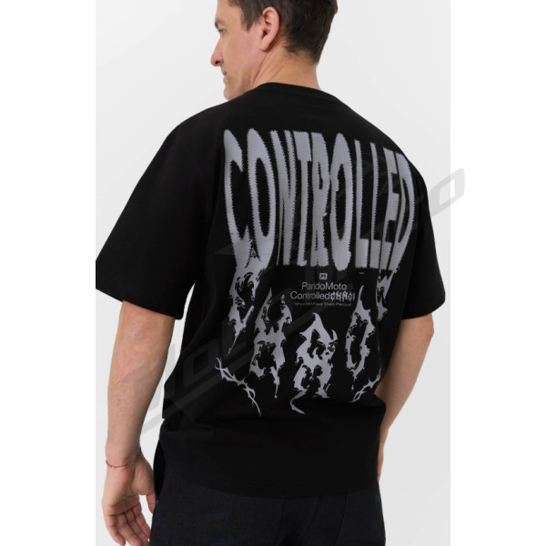Pando Moto Luke Controlled Chaos Oversized Marškinėliai Unisex