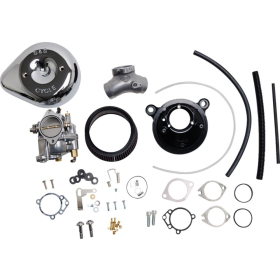 S&S CYCLE Super E Carburetor with Stealth Air Cleaner Kit Harley Davidson FLHR / FLHRC 1450-1690cc 99-06