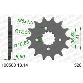 AFAM Steel Standard Front Sprocket 100500 - 520 13 teeth ​​​​​​​Polaris Predator 500 2005-2007