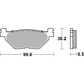 SBS KH319/2 Brake Pads Hyosung / Yamaha 650-1900cc 01-20