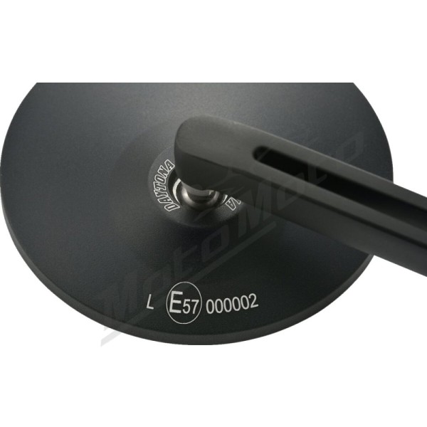 DAYTONA D-MIRROR-3 ROUND ROD Universal mirror M10 black 1pc