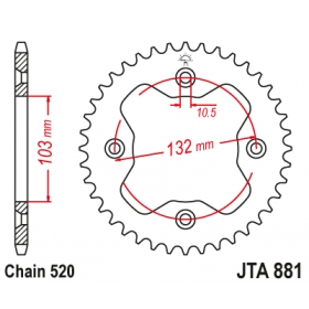 Rear sprocket JTA881