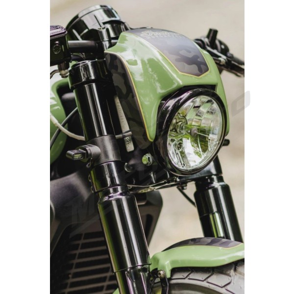 CULT WERK Headlight Mask Black INDIAN SCOUT 2018-2026