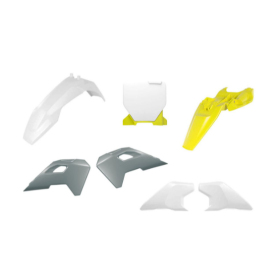 Racetech Plastic Set HUSQVARNA TC 65 24-25 White/Yellow