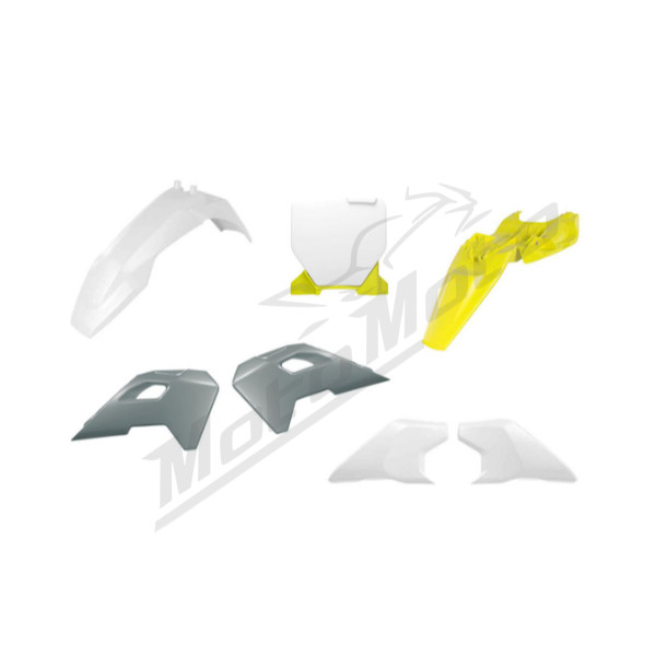 Racetech Plastikų Kompl. HUSQVARNA TC 65 24-25 Balta/Geltona