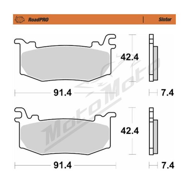 MOTO-MASTER Sintered Front Brake Pads Aprilia / Ducati 1100 25-26