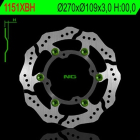 NG BRAKES 1151XBH priekinis plūduriuojantis stabdžių diskas HUSABERG / HUSQVARNA / KAWASAKI 