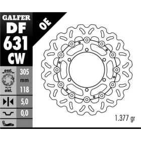 GALFER Front brake disc BMW R / K 850-1200 95-05