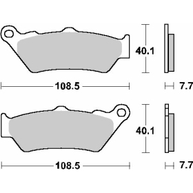 Sbs brake pads kh209 / kh209/2 off-road racing sinter Aprilia / Bimota / BMW / CF Moto / Ducati / Honda / Husqvarna / KTM / Moto-Guzzi / Royal Enfield / Triumph / Voge / Yamaha / Zero 450-2300 95-24