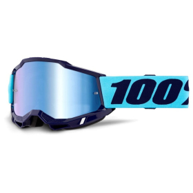 100 percent goggles accuri 2 vaulter - mirror blue lens color blue