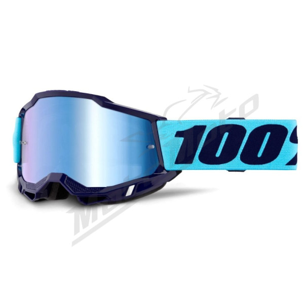 100 percent goggles accuri 2 vaulter - mirror blue lens color blue