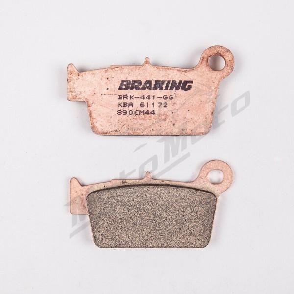 BRAKING 890CM44 Off-Road/ATV Sintered Metal Brake pads  Aprilia / Beta / Fantic / GasGas / Honda / Kawasaki / Suzuki / Tm Racing / Yamaha 125-530cc 01-25