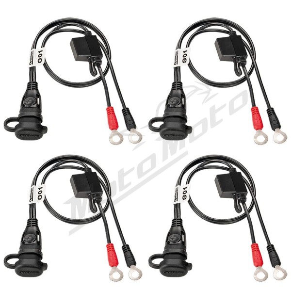 TECMATE 1/4" Eyelet Battery Connection Lead 12V 4pc.