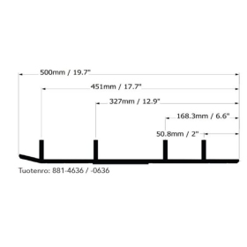 Sno-X slidžių montavimo dalis Yamaha Mountain Max / SRX / Vmax 500-700 98-99