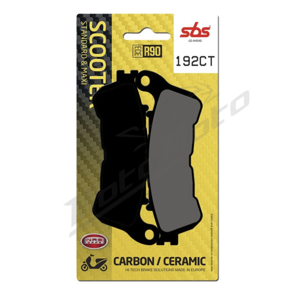 SBS CT Scooter Carbon Tech Organic Brake Pads Honda / Suzuki 125-600cc 05-20