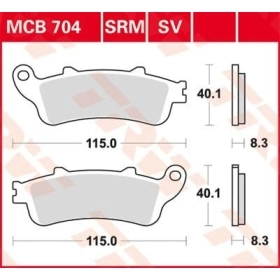 TRW All Round Sintered Metal Brake Pads Honda / Kawasaki / Victory 650-1800cc 98->