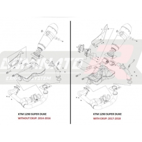 Exhaust pipe Dominator ELIMINATOR DECAT KTM 1290 SUPER DUKE 2014-2016