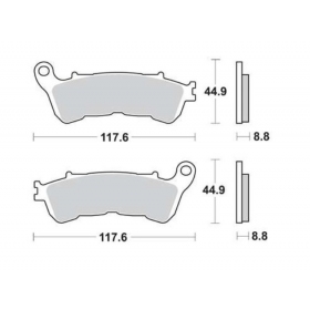 STABDŽIŲ TRINKELĖS FERODO FDB2196EF / MCB776 STANDARD ECO FRICTION