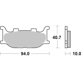 SBS HF Street Ceramic Brake Pads Front 691HF Yamaha FZ6 / TZR / XJ / XVS 125-1300 93-22