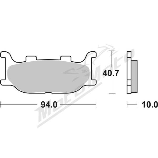 SBS HF Street Ceramic Brake Pads Front 691HF Yamaha FZ6 / TZR / XJ / XVS 125-1300 93-22