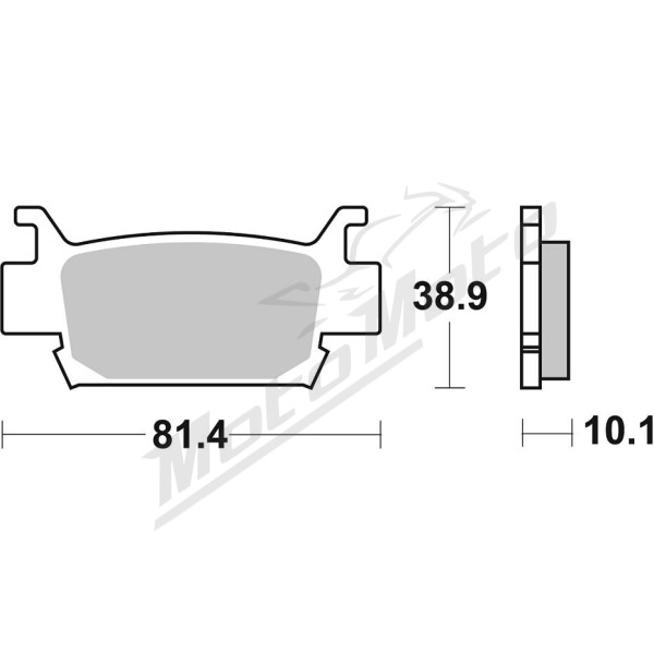 SBS SI Offroad 829SI Sintered Brake Pads Honda TRX 500-700cc 05-15