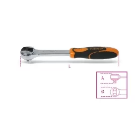BETA Reversible Socket Wrench 3/8 Male Square Drive 72 Teeth