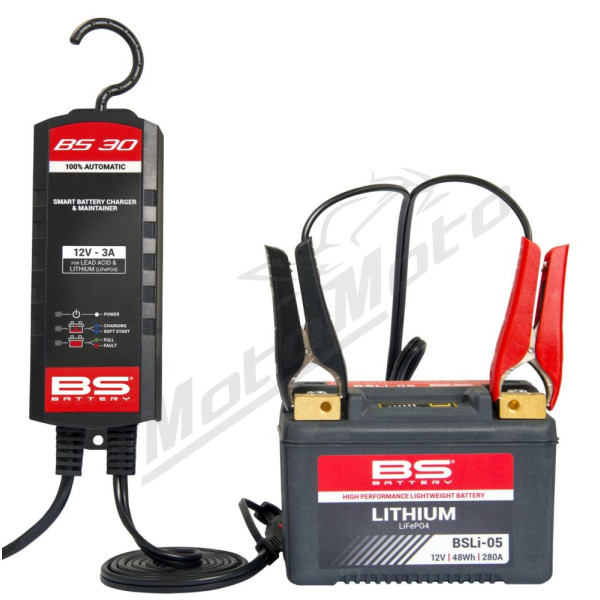 BS BATTERY BS30 Charger UK-Plug 12V 3A