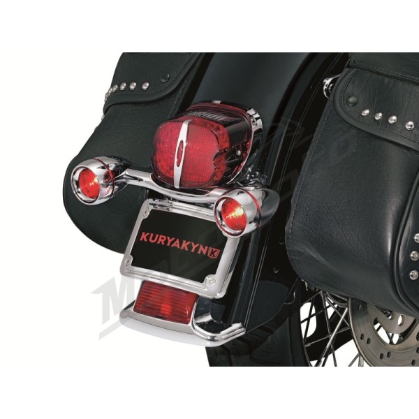 KURYAKYN Bullet Light Rear Turn Signal Bar Chromed Harley Davidson FLHR / FLHT / FLTC / FLTRI / FLTCU 1340/1800 86-22 