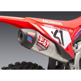 YOSHIMURA RS-12 Signature Series Silencer Stainless Steel/Carbon  Honda CRF250R/RX 2022-2024
