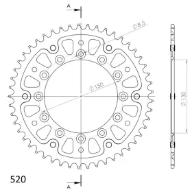 Supersprox Stealth Rear sprocket Blue 48t