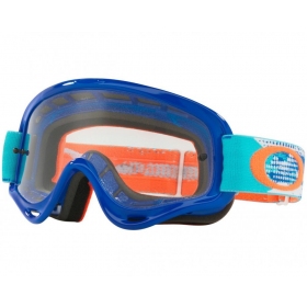 Oakley O-Frame XS Treadburn Orange Blue Youth Motocross Goggles