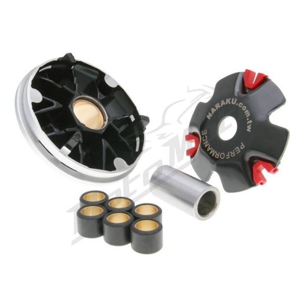 Naraku Variator set HS Racing V2 Baotian / Benzhou / Buffalo / Ering / Kymco / Peugeot / Rex / Rieju / Sym 50cc 94-19