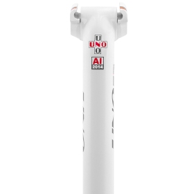 UNO TS 639 dviračio sėdynės stovas - 350mm Ø27.2 Baltas