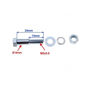 Bolts (brake / clutch lever) M5x0,8 (length 24mm) 10pcs