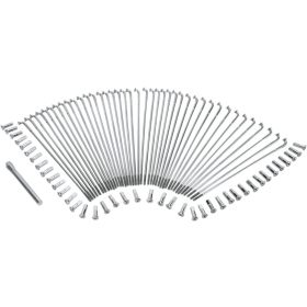 DRAG SPECIALTIES Chrome and Stainless Steel Spoke Set Harley Davidson FL / FLD / FLDE / FLFB / FLFBS 1200-1977cc 65-20