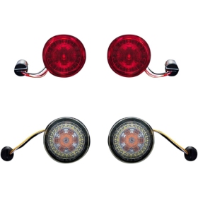 CUSTOM DYNAMICS ProBEAM® Front and Rear Turn Signal Conversion Kit Harley Davidson FLFB / FLFBS 1584-1977cc 11-24