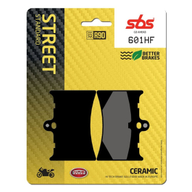 SBS HF Street 601HF Ceramic Organic Brake Pads Aprilia / Gilera / KTM 125-600cc 87-05