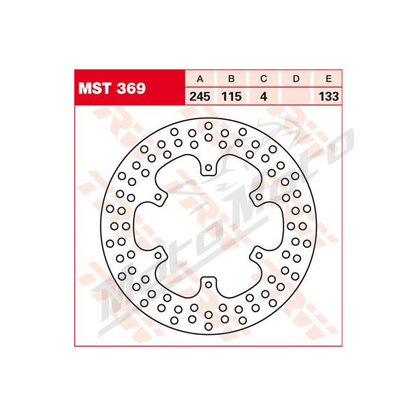 TRW Round Fixed Front Brake Rotor Yamaha XTZ 750cc 89-97