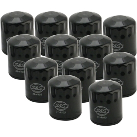 S&S CYCLE Oil Filter 12pcs. Harley Davidson FLD / FLDE / FLFB / FLFBS / FLHC 1450-1977cc 99-17
