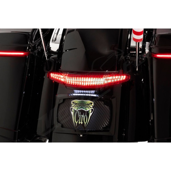 CIRO Latitude Red Taillight and License Plate Mount HARLEY DAVIDSON FLHRXS / FLHX / FLHXS / FLHXSE / FLTRX / FLTRXS / FLTRXSE 1690-1923 14-25