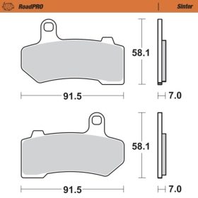 Moto-Master Brakepads Harley Davidson Road King / Electra Glide / Street Glide / V-Rod / Night Rod 1130-1800 06-19
